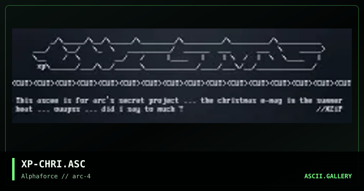 XP-CHRI.ASC, by xzip, 1998