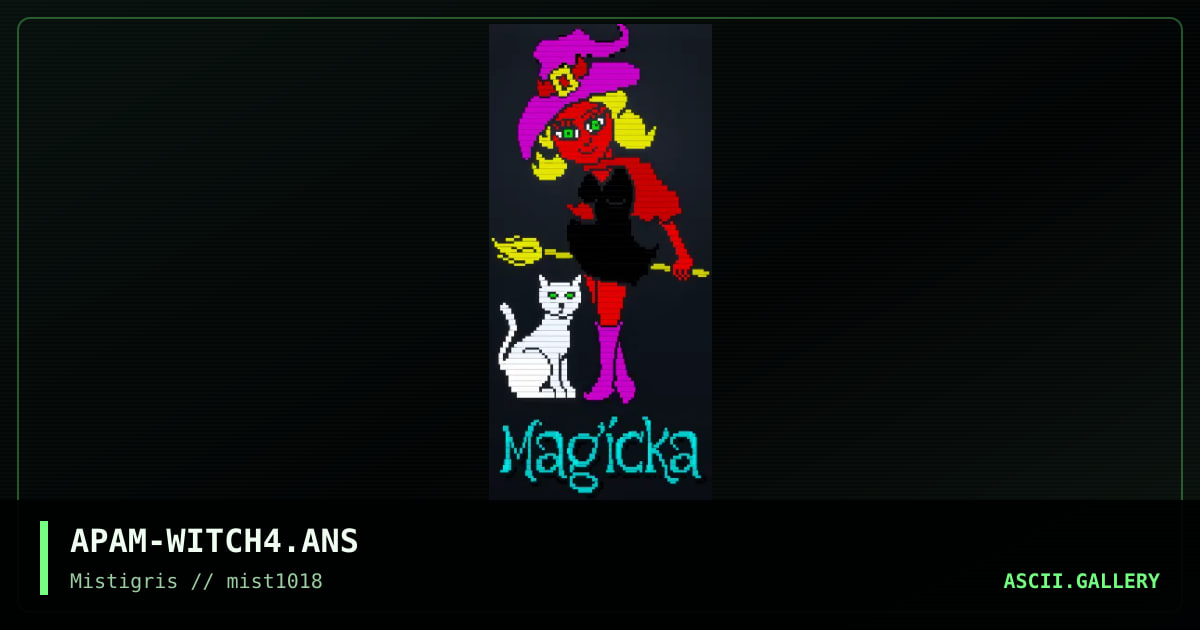 Magika Witch, by apam, 2018