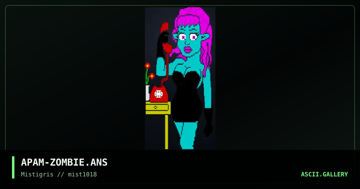 Zombie moan, by apam, 2018