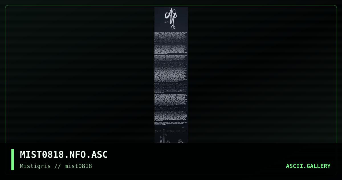 MIST0818 infofile, by cthulu, 2018