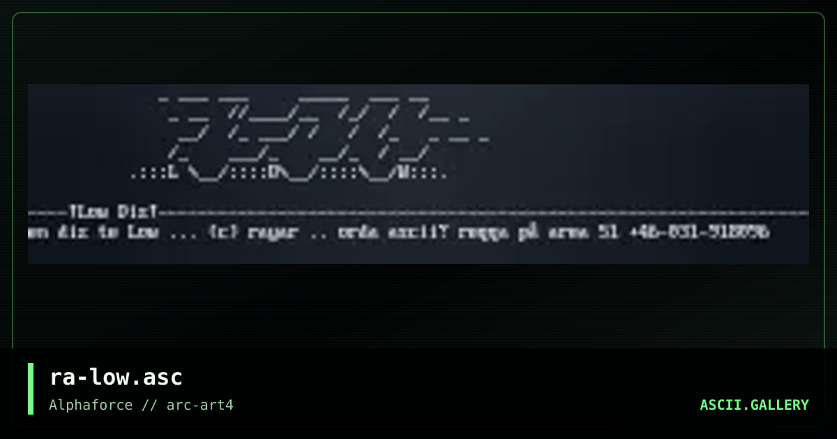 ra-low.asc, by rayar, 1998