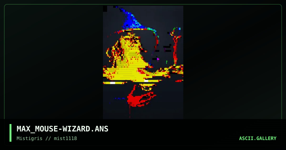 Wizard, by max mouse, 2018