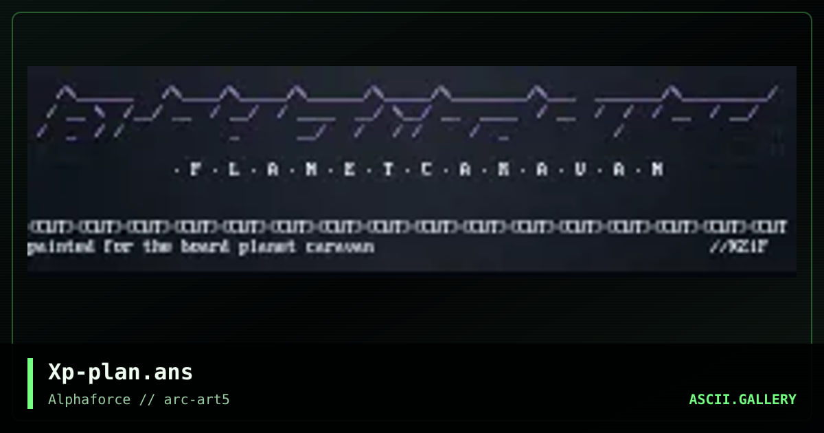 Planetcaravan!, by xzip, 1998