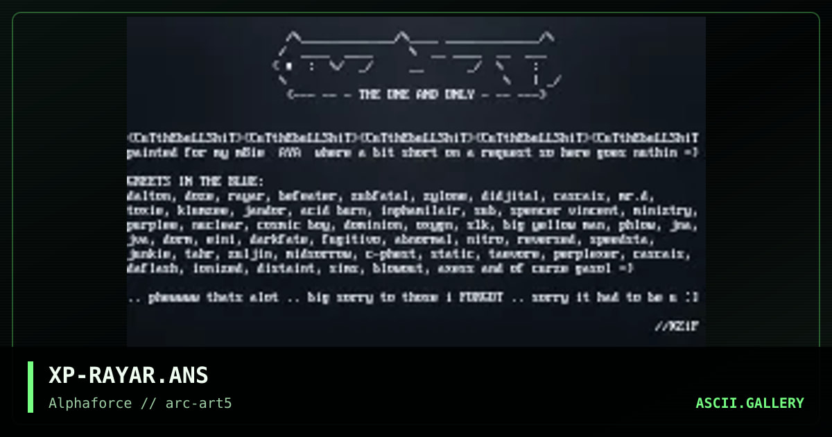 RAYAR!, by xzip, 1998