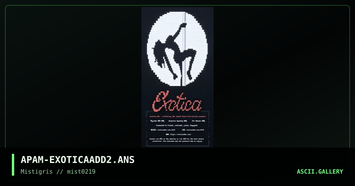 Exotica BBS, by apam, 2019