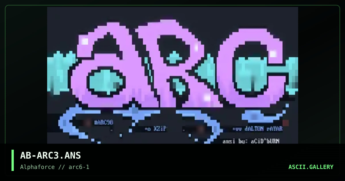 AB-ARC3.ANS, by acid burn, 1998