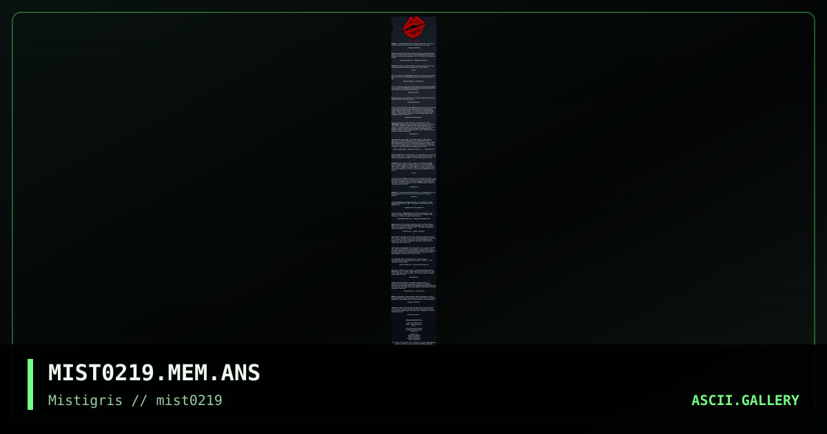 MIST0219 list of contributors, by cthulu, 2019