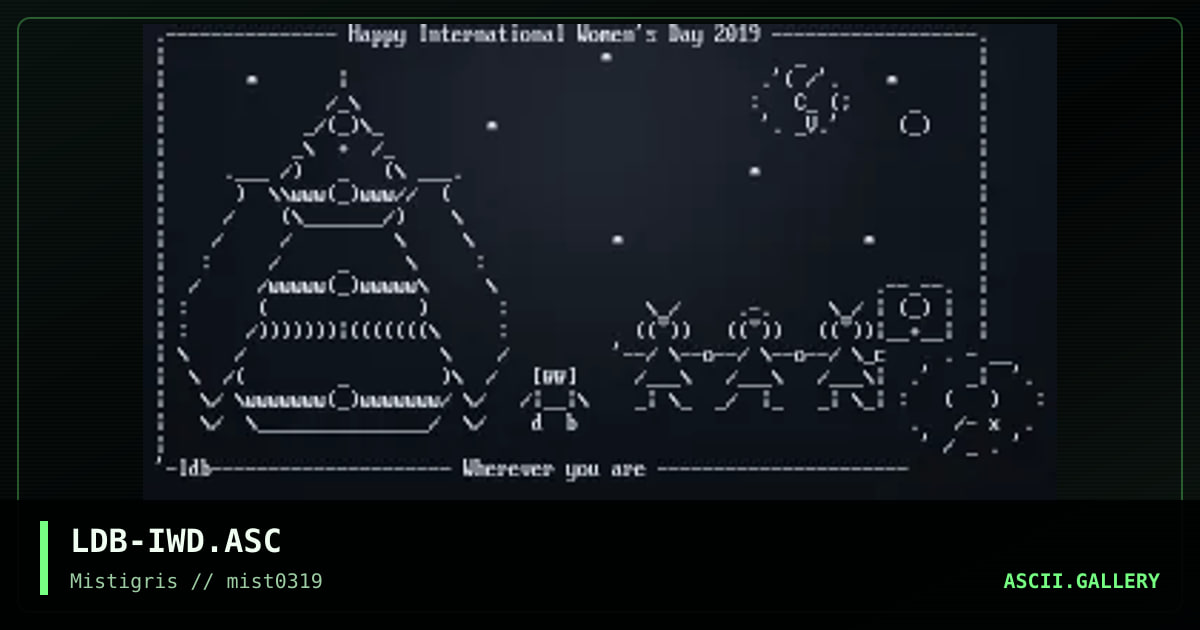 Happy International Women's Day '19, by ldb, 2019