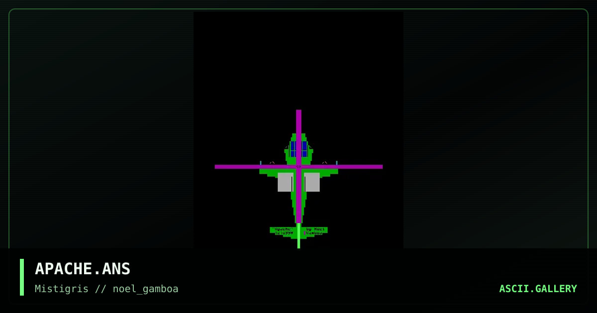 Apache helicopter blink animation, by noel gamboa, 2019