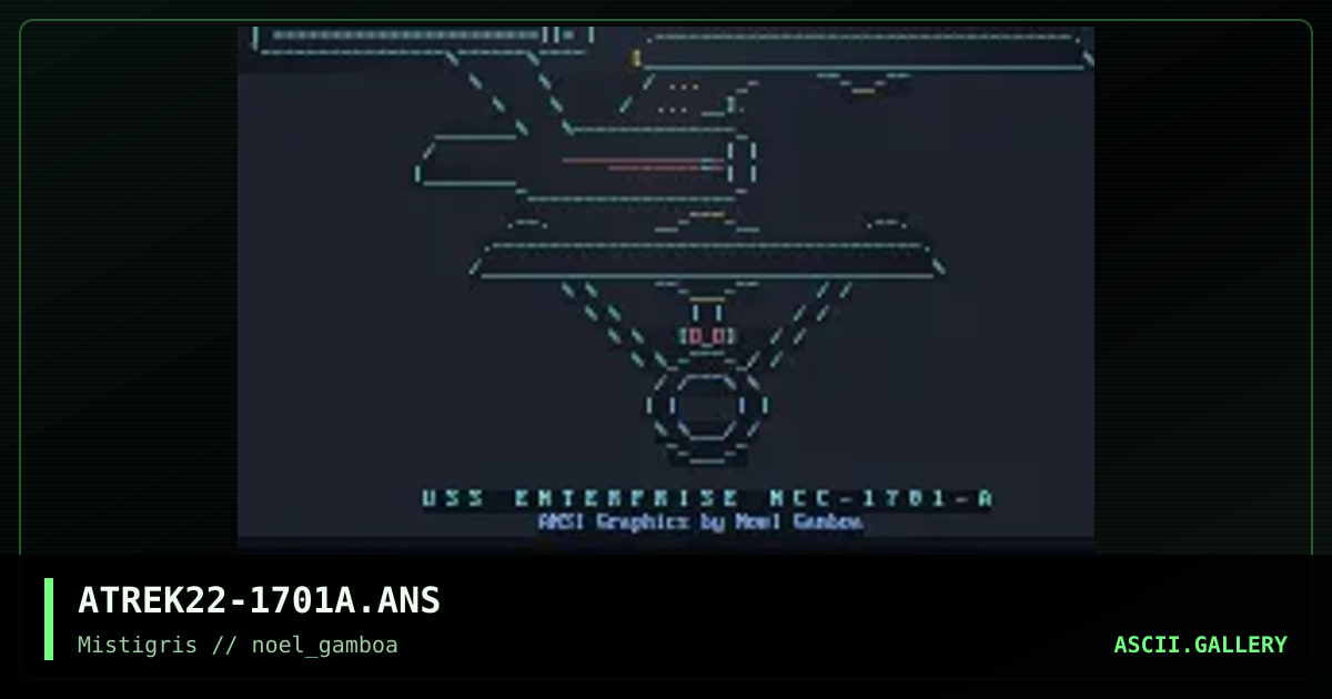 USS Enterprise NCC-1701-A, by noel gamboa, 2019