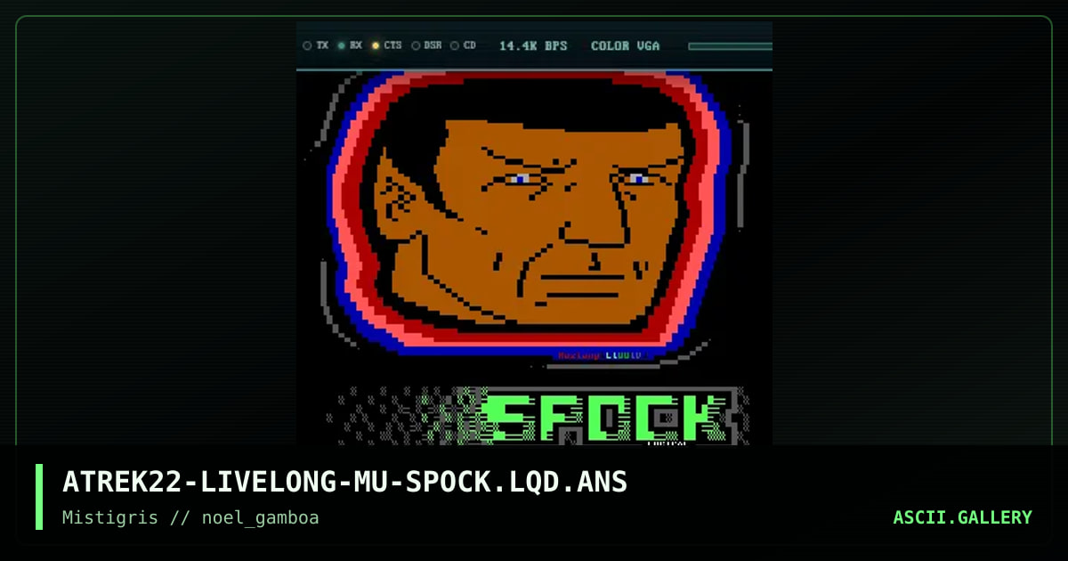 SPOCK LOGiCAL (rip), by mustang, noel gamboa, 2019