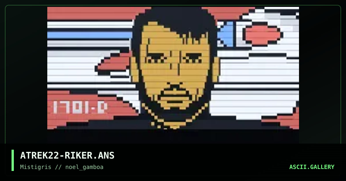 Riker (ship profile background), by noel gamboa, 2019