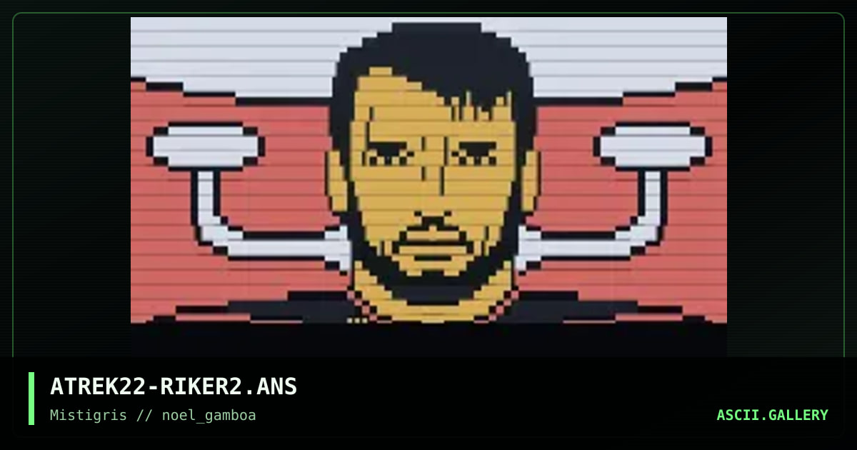 Riker (ship frontal background), by noel gamboa, 2019