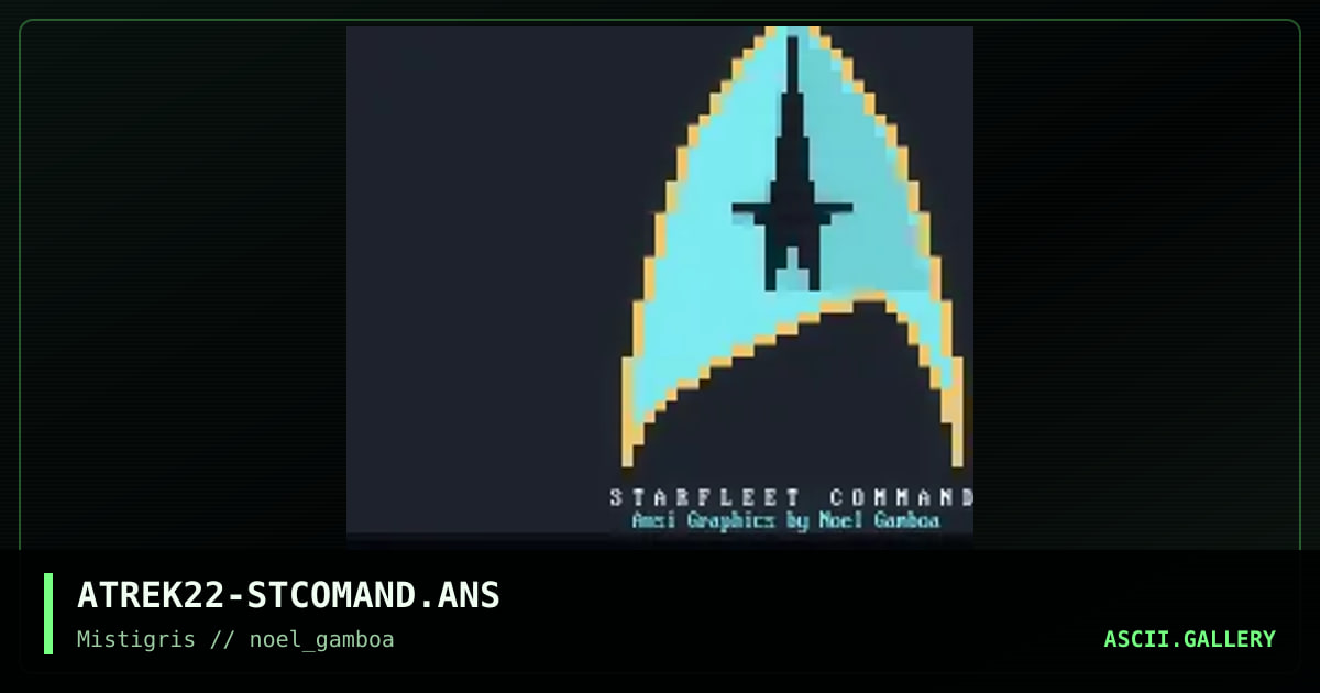 Starfleet Command logo, by noel gamboa, 2019
