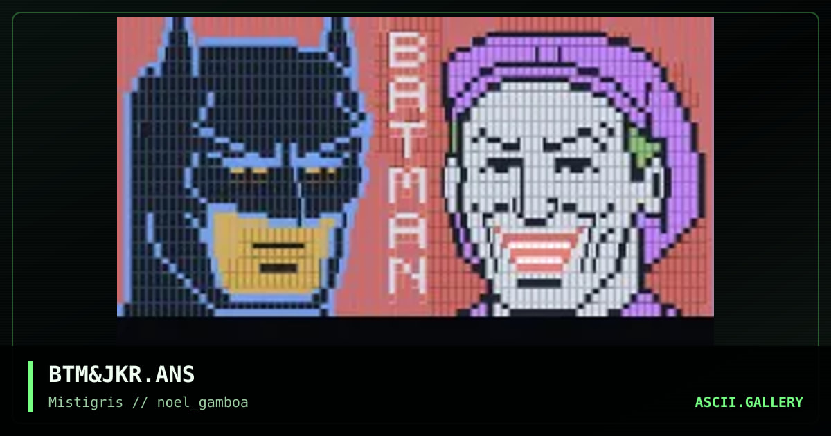Batman & Joker, by noel gamboa, 2019