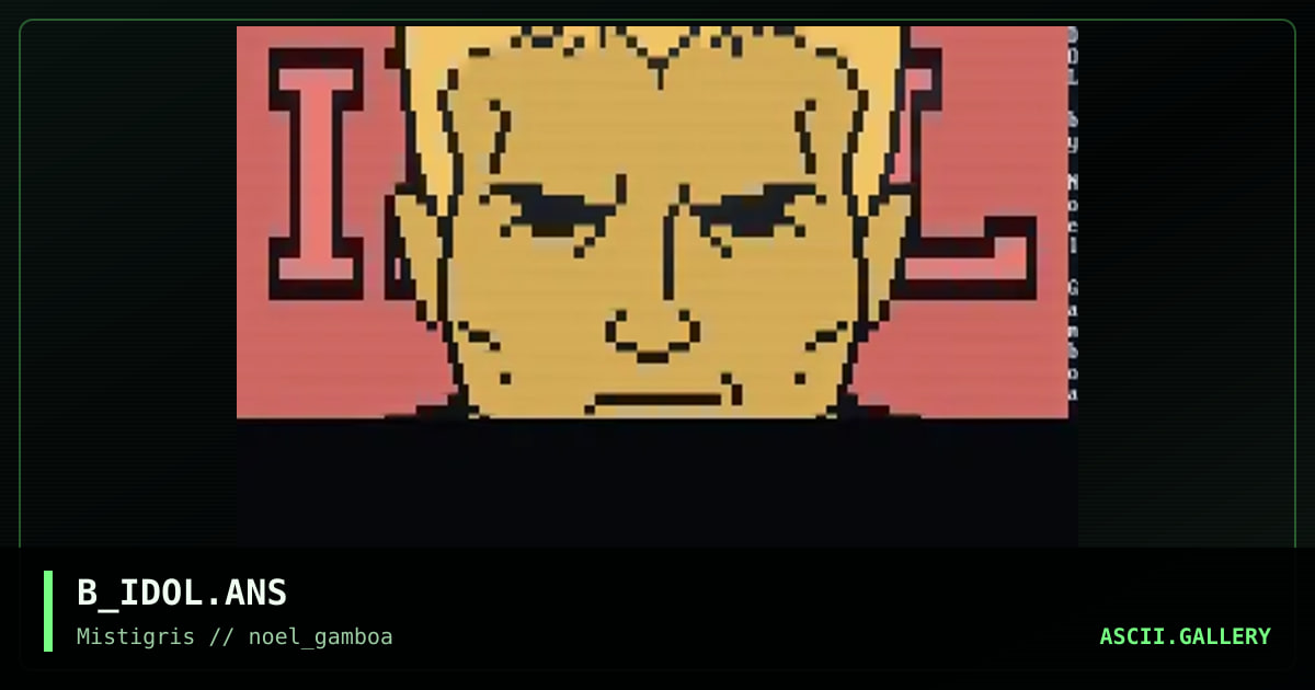 Billy Idol, by noel gamboa, 2019