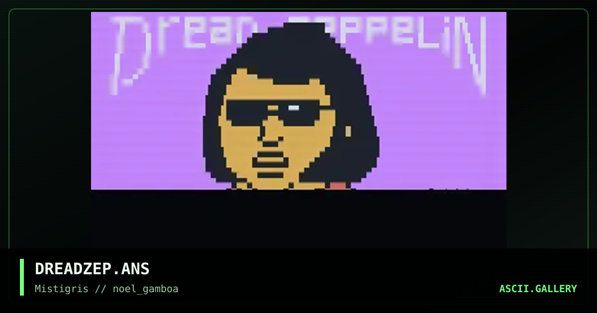 Dread Zeppelin, by noel gamboa, 2019
