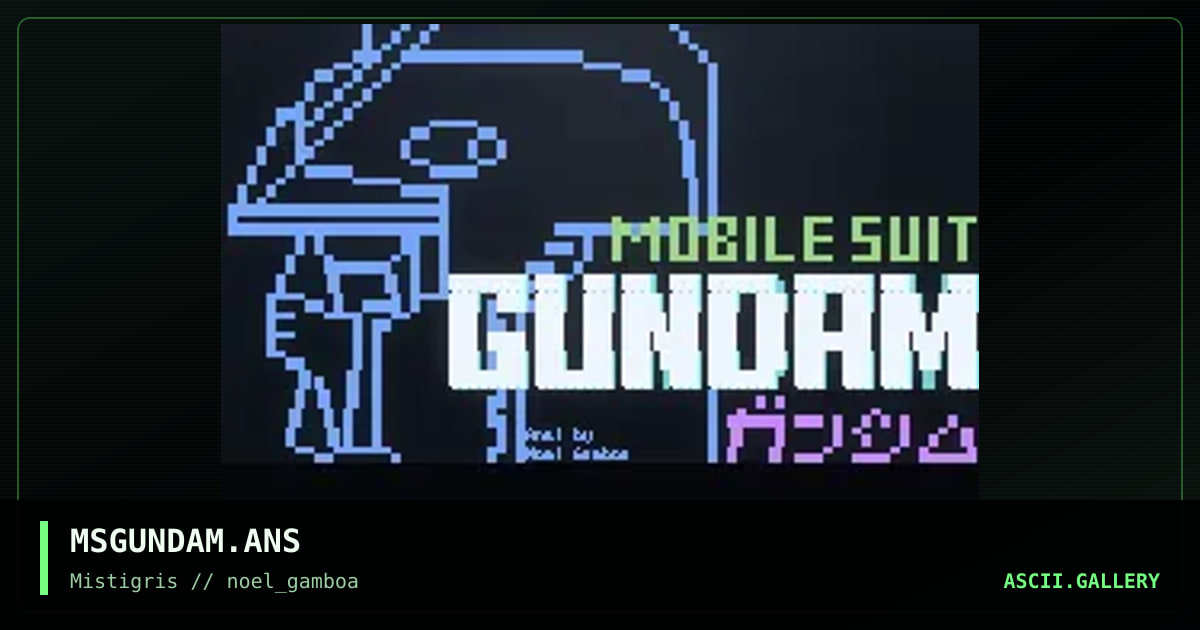 Mobile Suit Gundam, by noel gamboa, 2019