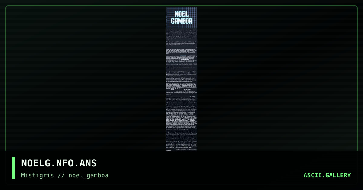 The Noel Gamboa story, by noel gamboa, cthulu, 2019