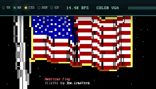 USA_FLAG.ANS by tom bradford, 1992