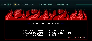 BBSLISTM.ANS by israfel, 1993
